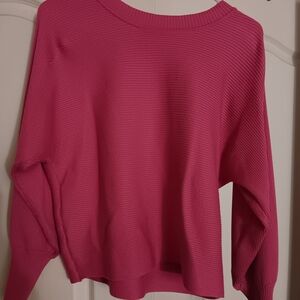 Pink Rose Vibrant Pink Crew Neck Sweater